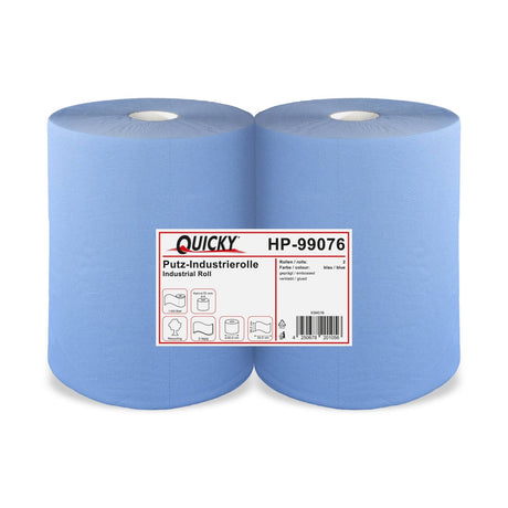 Quicky Putzpapierrolle, 36 x 34 cm, 2-lagig, blau