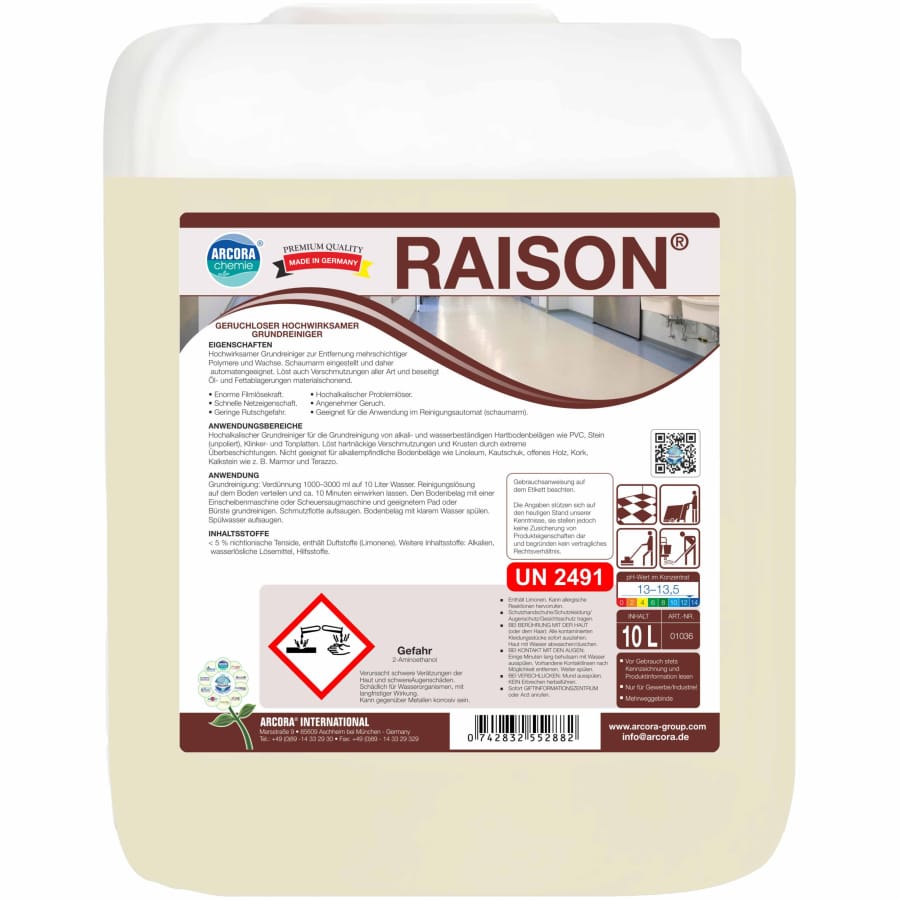 RAISON hochwirksamer Grundreiniger 10 Liter Kanister