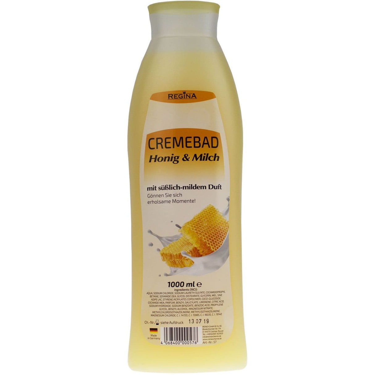 Regina Cremebad, 1000 ml 1000 ml, Honig Milch