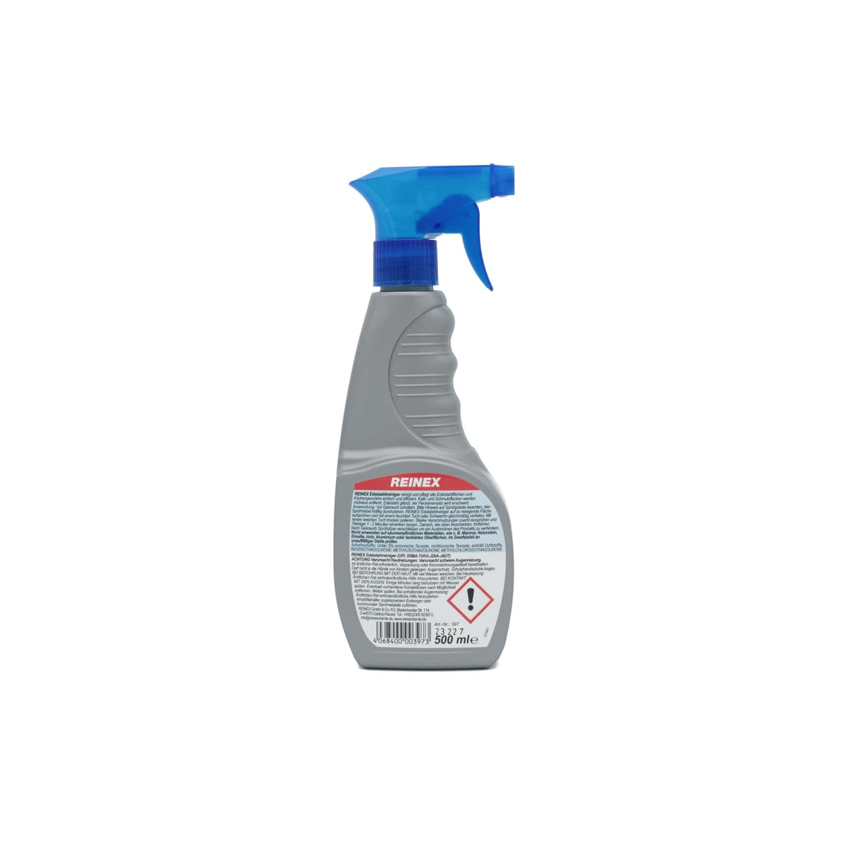 Reinex Edelstahlreiniger mit Sprühpistole, gebrauchsfertig