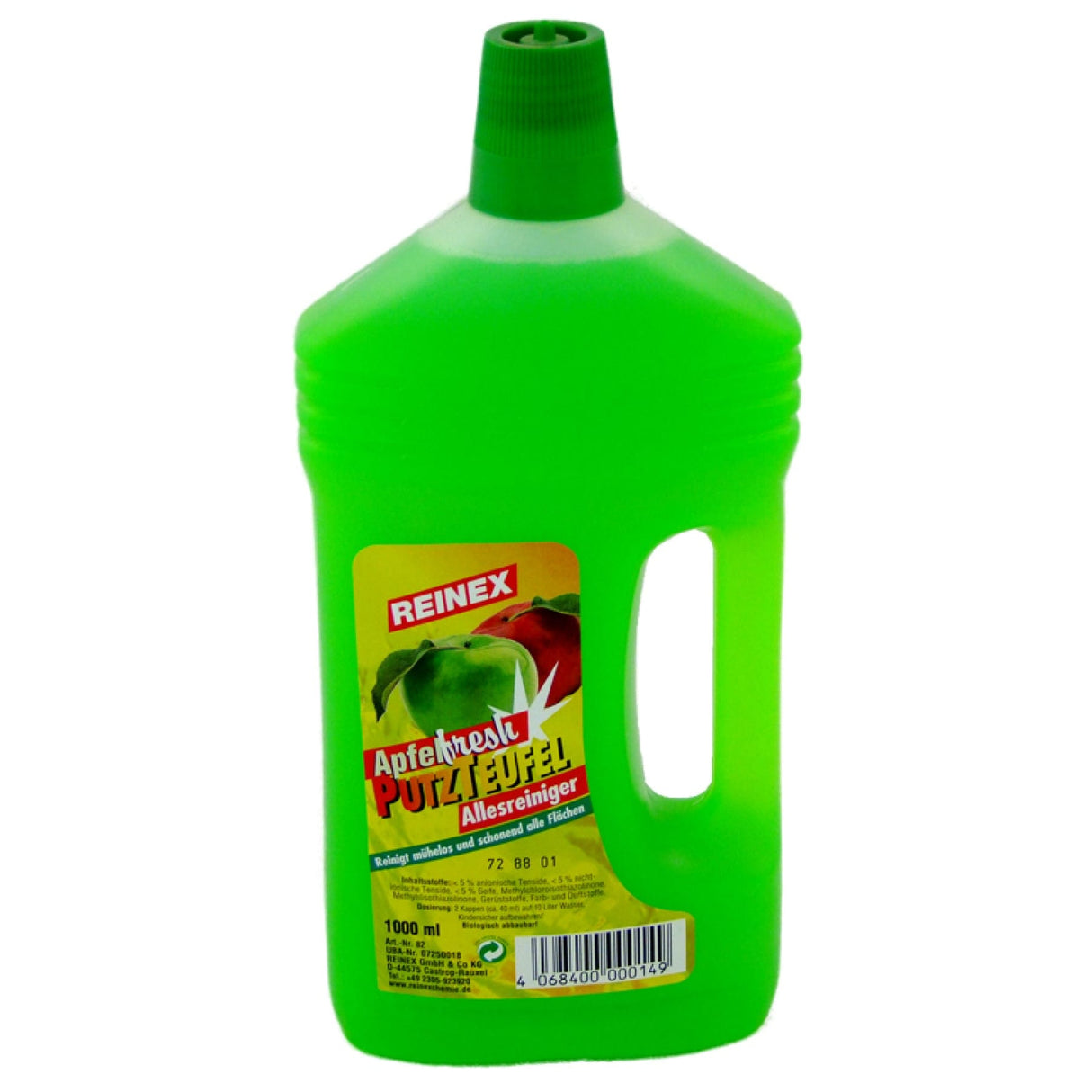 Reinex Putzteufel Allesreiniger, Zitrusfresh 1000 ml, Flasche Apfel