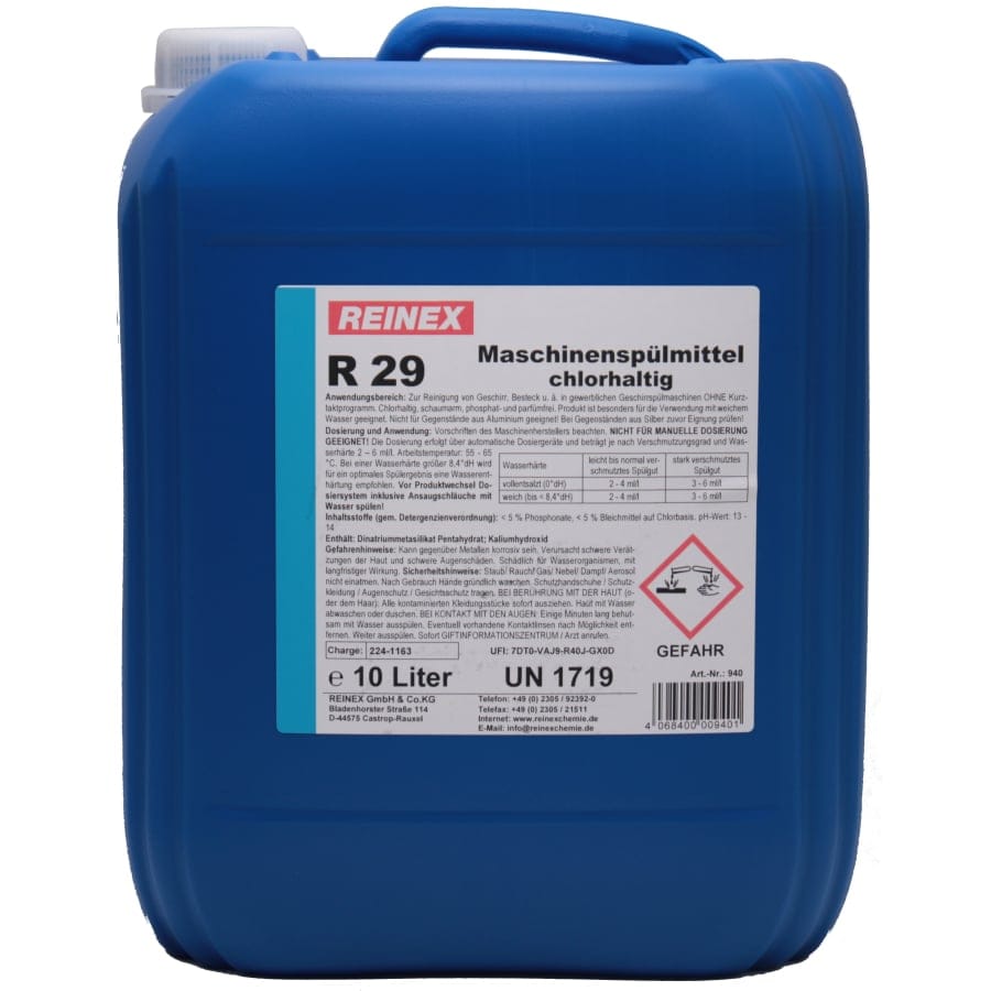 Reinex R 29 Geschirrreiniger, chlorhaltig