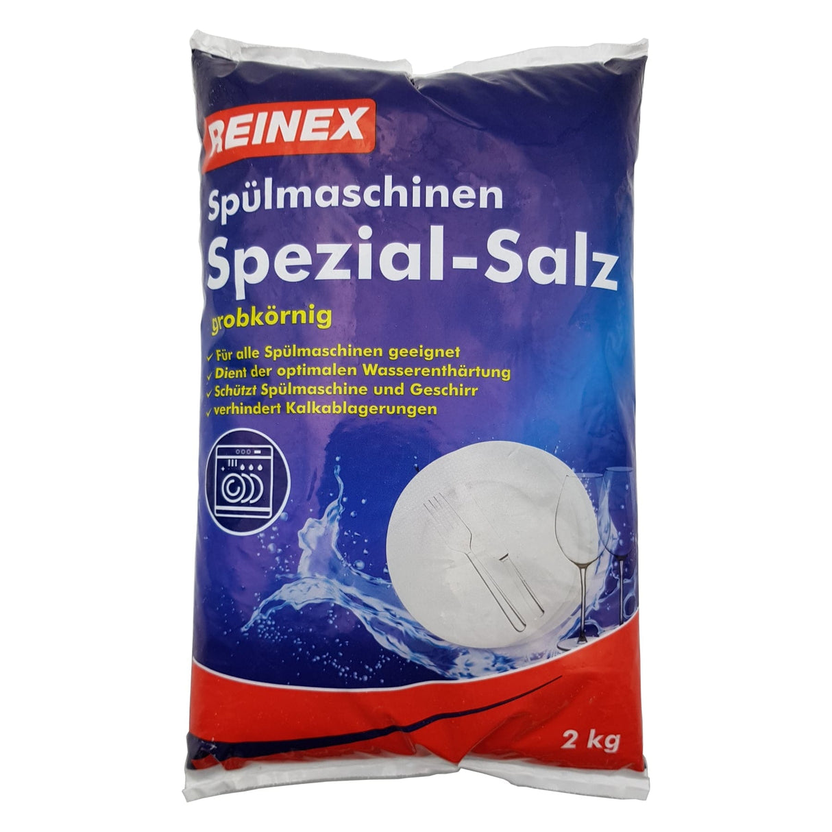 Reinex Spezial-Salz für Spülmaschinen, grob 1 Karton (2 kg)