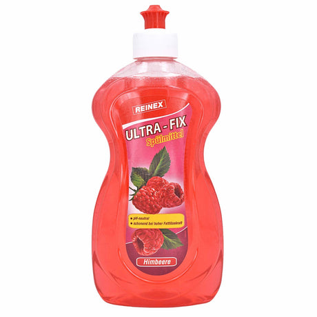 Reinex Ultra-Fix Spülmittel, Citrus 500 ml, Flasche Himbeere