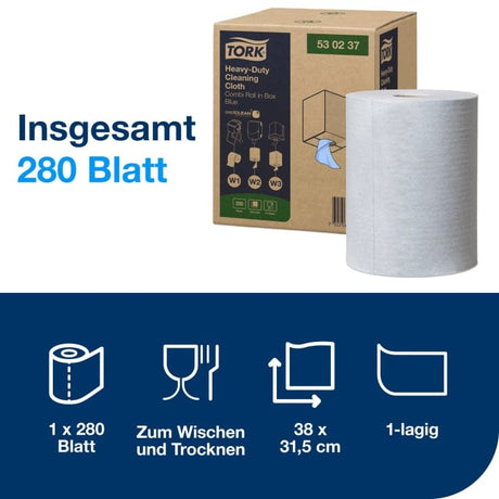Tork Premium Reinigungstücher 530 blau universell einsetzbar