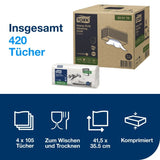 Tork Reinigungstücher W4 kompatibel 1-lagig hoch absorbierend