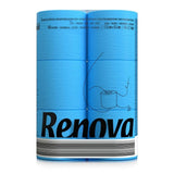 Blaues Toilettenpapier 6er Pack