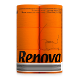 Orangenes Toilettenpapier 6er Pack
