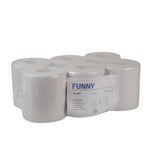 Rollenhandtuchpapier, 1-lagig, weißlich
