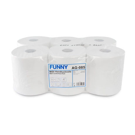 Rollenhandtuchpapier, 2-lagig, hochweiß 6 Rollen
