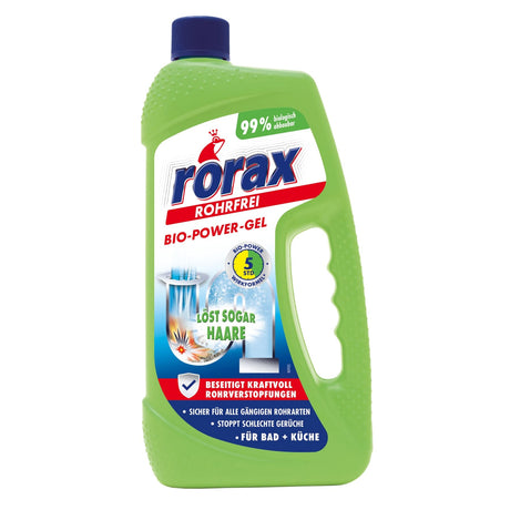 rorax Rohrfrei Bio-Power-Gel Rohrreiniger, gebrauchsfertig