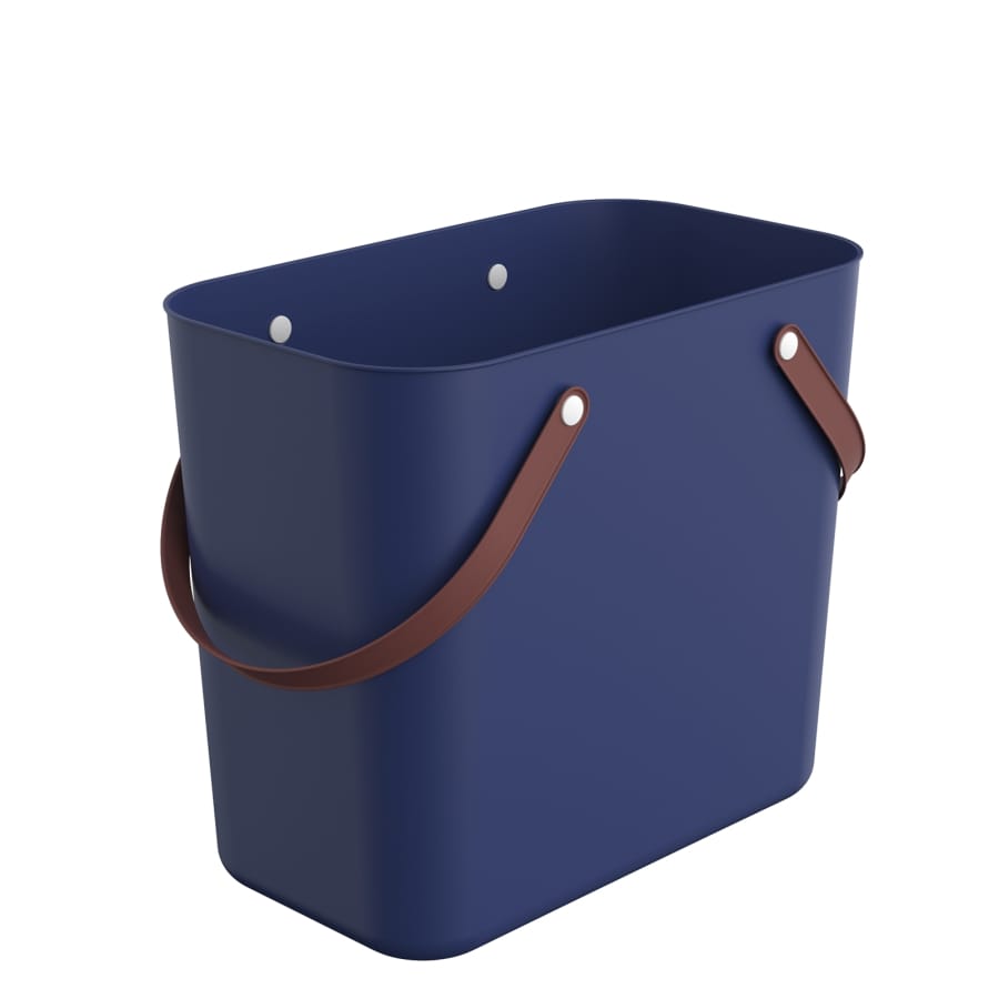 Rotho ALBULA Einkaufskorb, 25 Liter Classic, iris dunkelblau