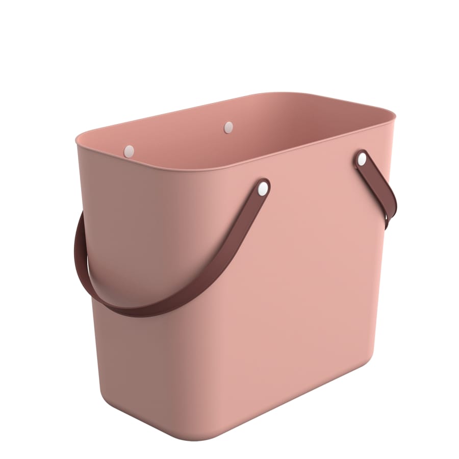 Rotho ALBULA Einkaufskorb, 25 Liter Classic, linnea pink