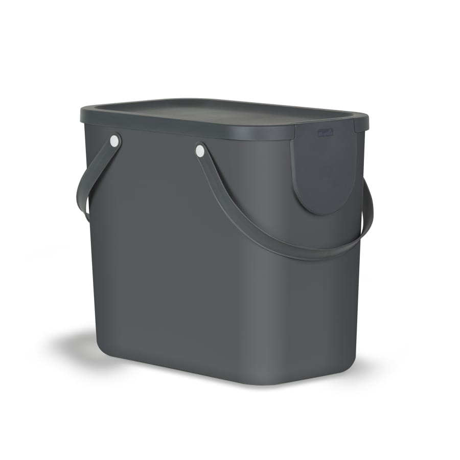Rotho ALBULA Mülleimer Trennsystem, 25 Liter anthrazit