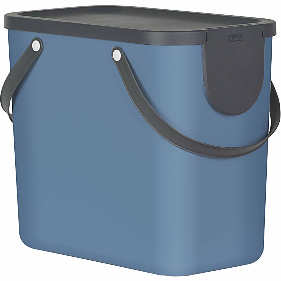 Rotho ALBULA Mülleimer Trennsystem, 25 Liter horizon blue