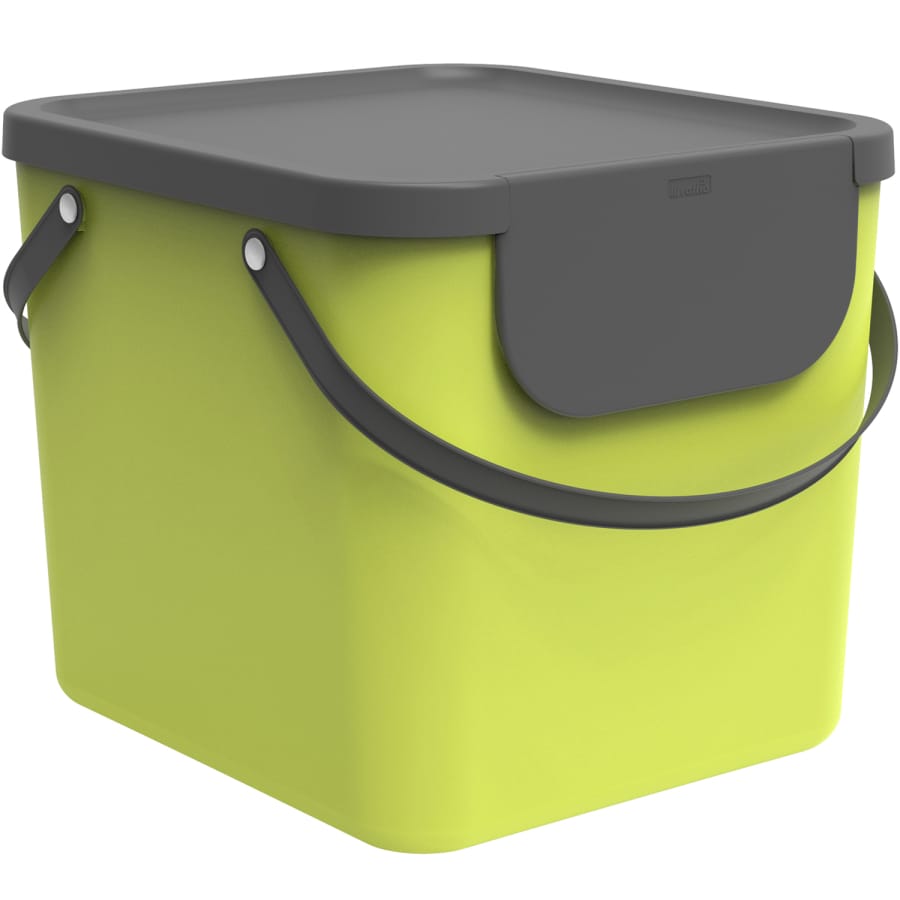 Rotho ALBULA Recycling Müllsystem 40 Liter, lime grün