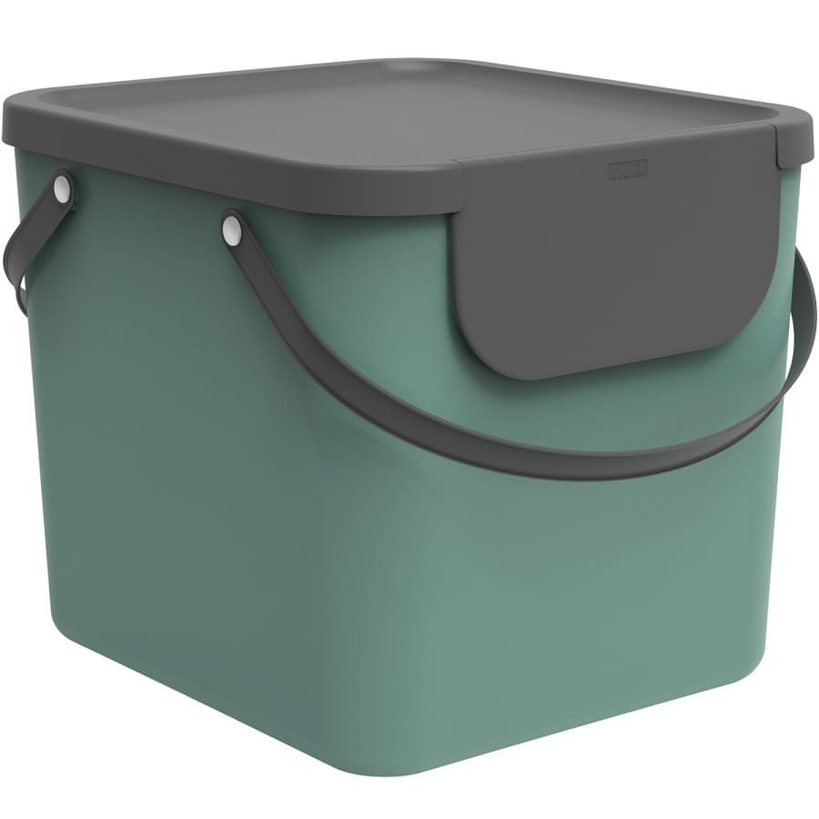 Rotho ALBULA Recycling Müllsystem 40 Liter, mistletoe green