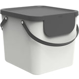 Rotho ALBULA Recycling Müllsystem 40 Liter, mistletoe white