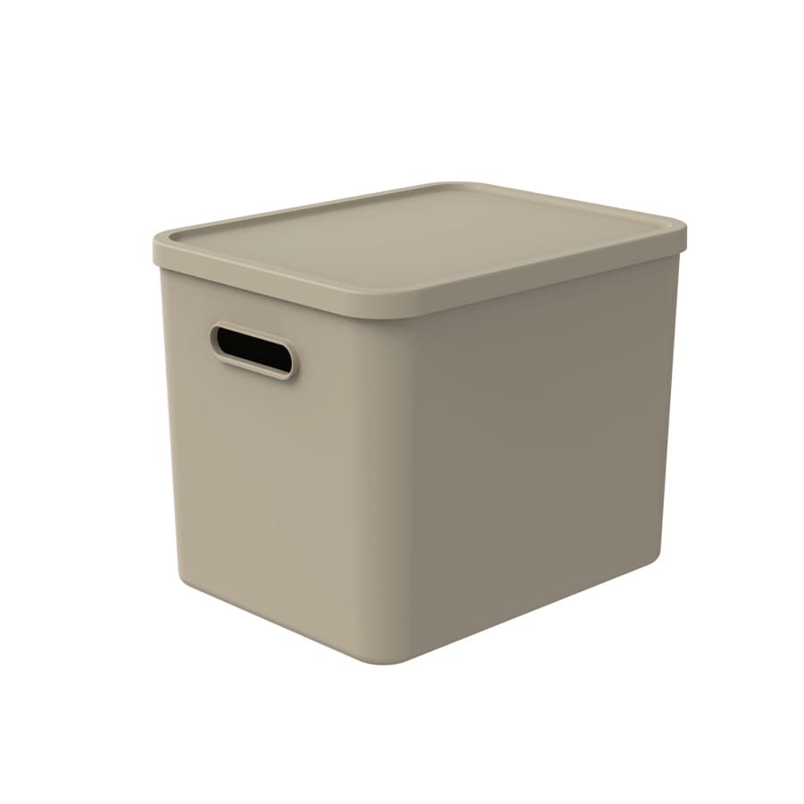 Rotho C4 ALBULA Aufbewahrungsbox, 27 Liter cappuccino