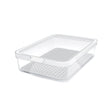 Rotho CAUMA Kühlschrankorganizer, weiß flach, 62 mm hoch