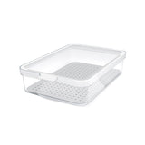 Rotho CAUMA Kühlschrankorganizer, weiß flach, 62 mm hoch