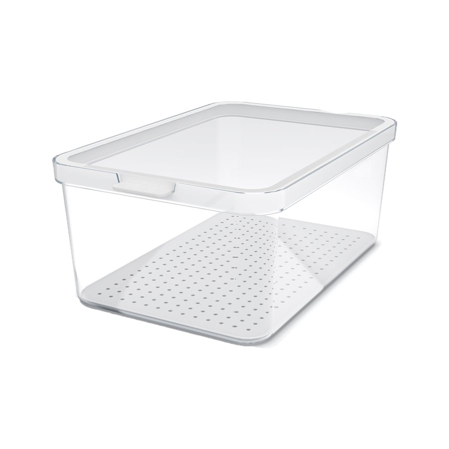 Rotho CAUMA Kühlschrankorganizer, weiß hoch, 113 mm