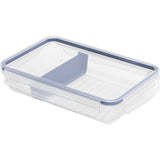 Rotho CLIC & LOCK Kühlschrankdose 1 Liter flach, mit Trennwand