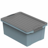 Rotho COMPACT Stapelbox A4 13 l, anthrazit/blau