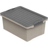 Rotho COMPACT Stapelbox A4 13 l, anthrazit/cappuccino