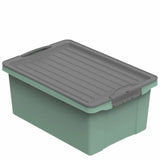 Rotho COMPACT Stapelbox A4 13 l, anthrazit/grün