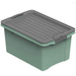 Rotho COMPACT Stapelbox A5 4,5 l, anthrazit/grün