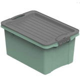 Rotho COMPACT Stapelbox A5 4,5 l, anthrazit/grün