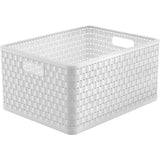 Rotho COUNTRY Aufbewahrungskorb 28 Liter, weiß