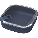 Rotho ELA Frischhaltedose 1 Liter, quadratisch flach 7,2 cm, midnight blue
