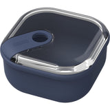 Rotho ELA Frischhaltedose 1 Liter, quadratisch hoch 10,5 cm, midnight blue