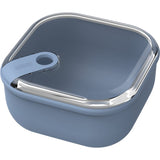 Rotho ELA Frischhaltedose 1 Liter, quadratisch kompakt 8,7 cm, horizon blue
