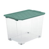 Rotho EVO SAFE Box, mistletoe green 65 Liter mit Rädern