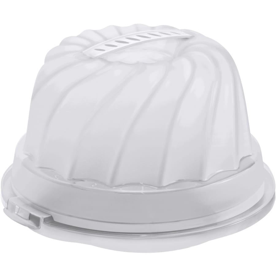 Rotho FRESH Kuchenbehälter Gugelhupf, transparent/weiß