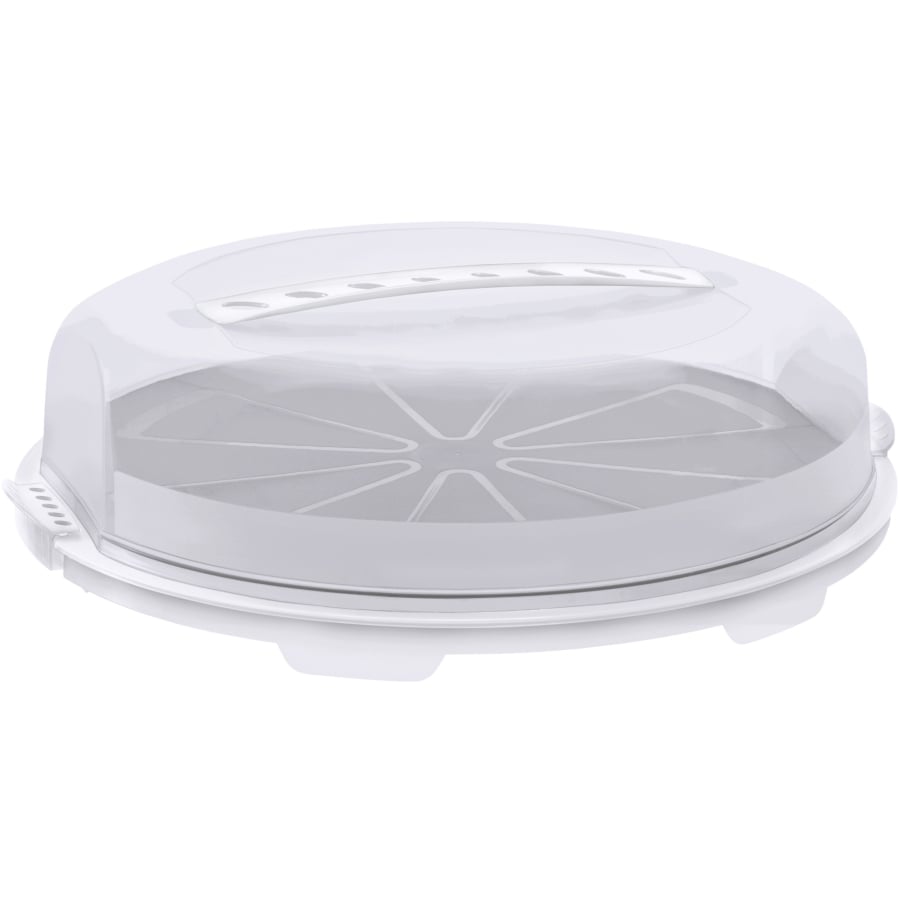 Rotho FRESH Tortenglocke flach transparent/porzellan