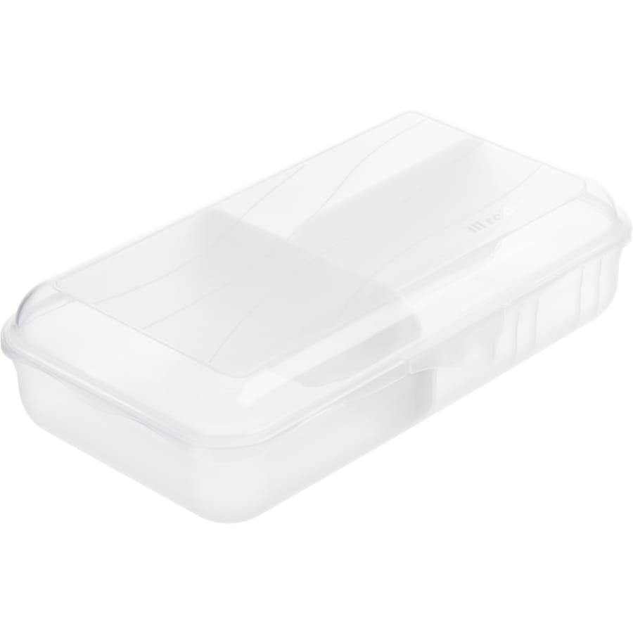 Rotho FUN Vesperbox und Lunchbox Größe L, 1,7 Liter, transparent