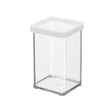 Rotho LOFT Premium Vorratsdose quadratisch, 1 Liter transparent