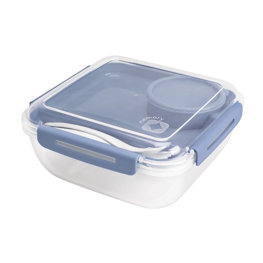 Rotho MEMORY B3 Lunchbox und Menübox Salatbox 4-teilig mit Besteck