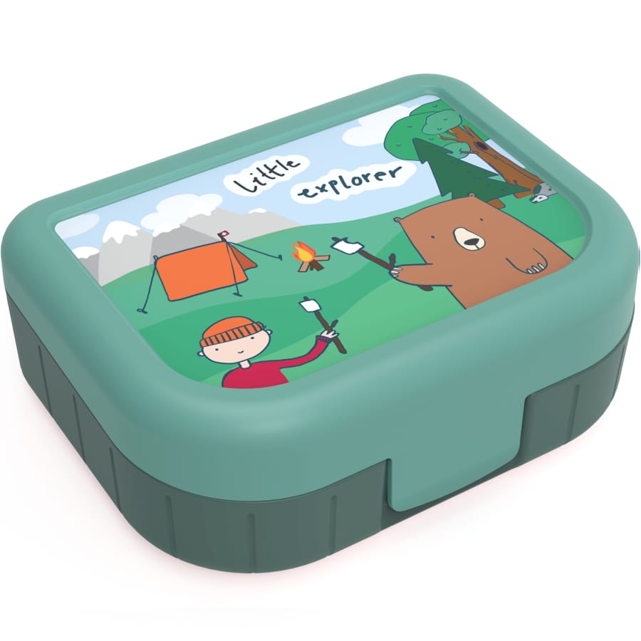 Rotho MEMORY KIDS Lunchbox und Snackbox Lunchbox 1 l, Explorer Jungle