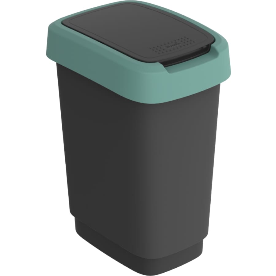 Rotho Mülleimer TWIST 10 Liter, mistletoe green