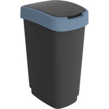 Rotho Mülleimer TWIST 50 Liter, horizon blue
