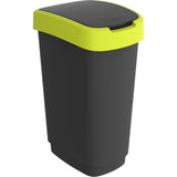Rotho Mülleimer TWIST 50 Liter, lime green
