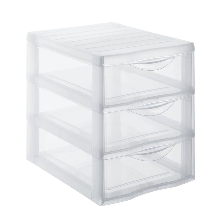 Rotho ORGAMIX Schubladenbox, transparent A5, 3 Schubladen