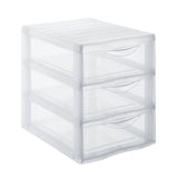 Rotho ORGAMIX Schubladenbox, transparent A5, 3 Schubladen