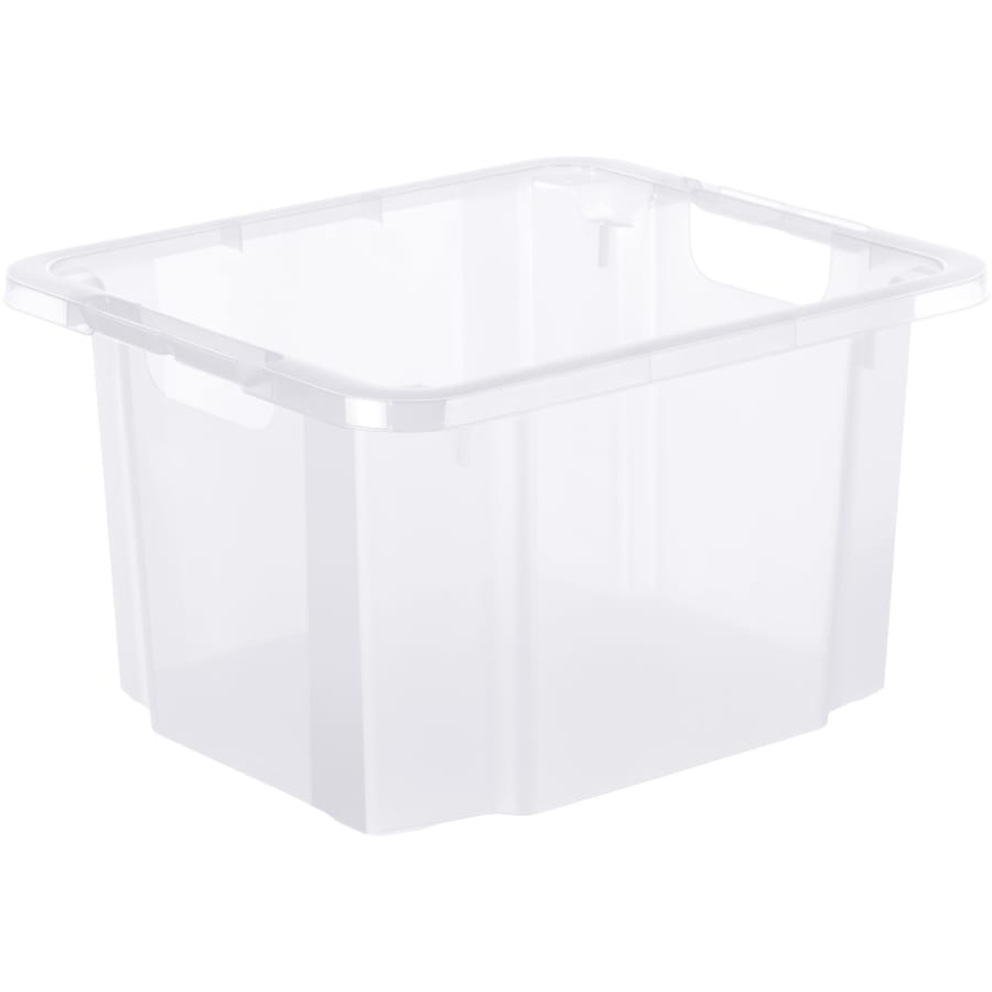 Rotho REVERSO Drehstapelbox und Drehstapelkorb Drehstapelbox 26 l, transparent