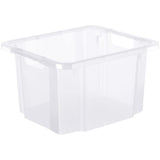 Rotho REVERSO Drehstapelbox und Drehstapelkorb Drehstapelbox 26 l, transparent